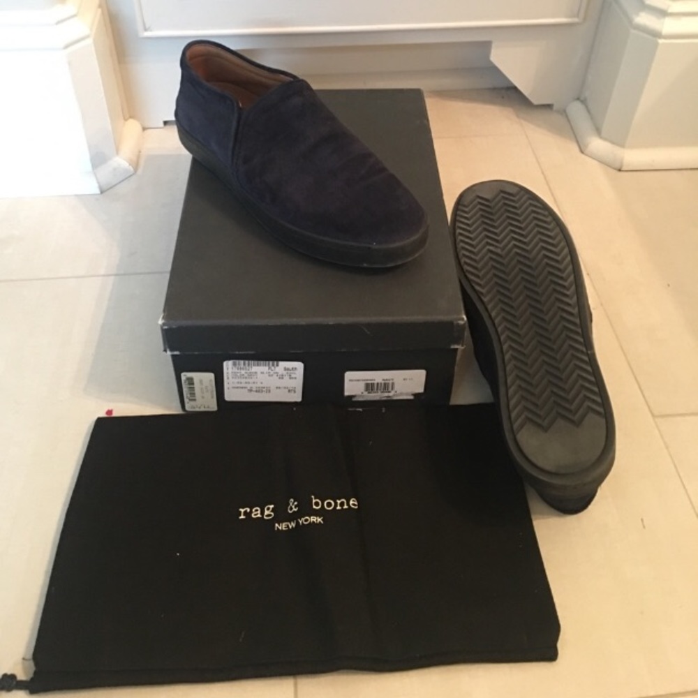 Rag and Bone Kent Suede Slip On Sneaker
